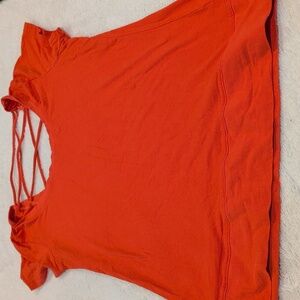 5/$15 Woman's orange colored Splash tshirts